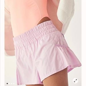 NWT!! FREE PEOPLE Get Your Flirt On Shorts, Med, color:peony